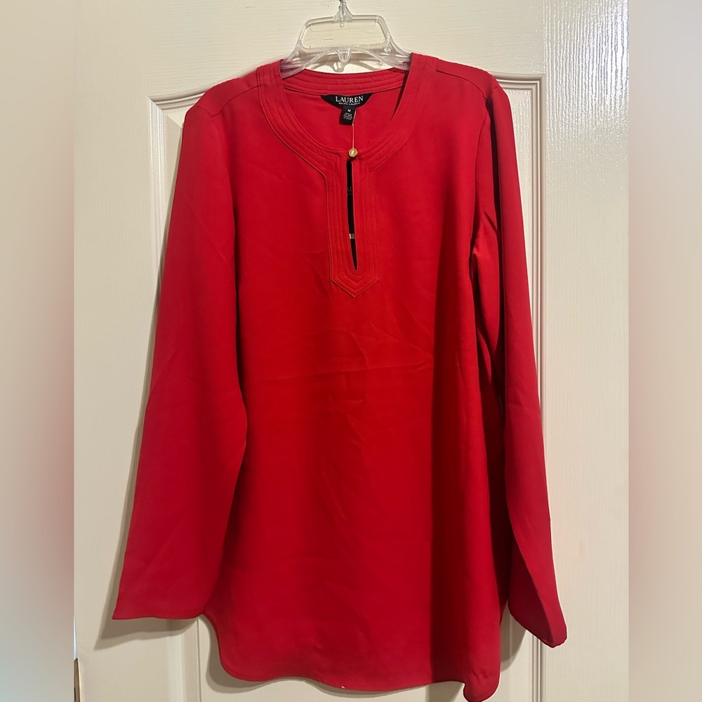 Ralph Lauren Red Knit Top